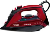 Bosch TDA503011P Stoomstrijkijzer Ceranium Glissée zoolplaat 3000W Zwart, Rood