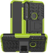 Motorola Moto G8 Plus hoes - Schokbestendige Back Cover - Groen