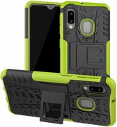 Samsung Galaxy A20e hoes - Schokbestendige Back Cover - Groen