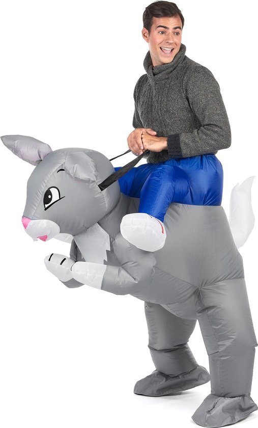 Wonderful - Opblaasbaar konijn kostuum voor volwassenen - Volwassenen  kostuums | bol.com