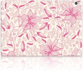 Lenovo Tab M10 Siliconen Hoesje Pink Flowers