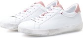 KUNOKA Alex white/pink collar - Sneakers Dames - maat 36 - Wit Roze