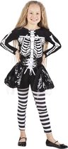Skeleton girl kostuum voor kind