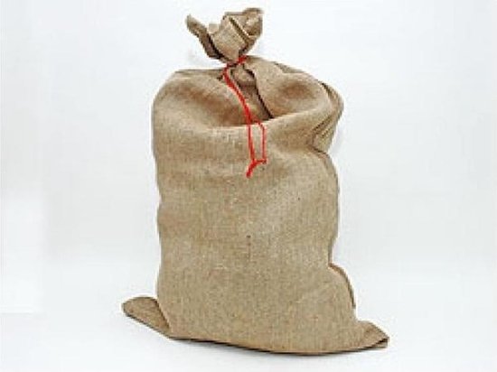 Trots masker hoed 1x Grote jute zak voor Sint/Kerst cadeautjes 90 x 60 cm - Cadeauzak - Uni  jute kado... | bol.com