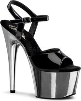 EU 45 = US 14 | ADORE-709 | 7 Heel, 2 3/4 PF Ankle Strap PF Sandal