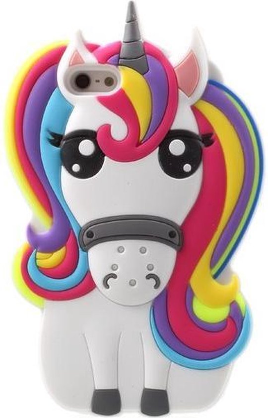 Pelagisch dozijn Bourgeon GadgetBay Rainbow Unicorn silicone case iPhone 5 5s SE 2016 hoesje -  Eenhoorn Regenboog | bol.com