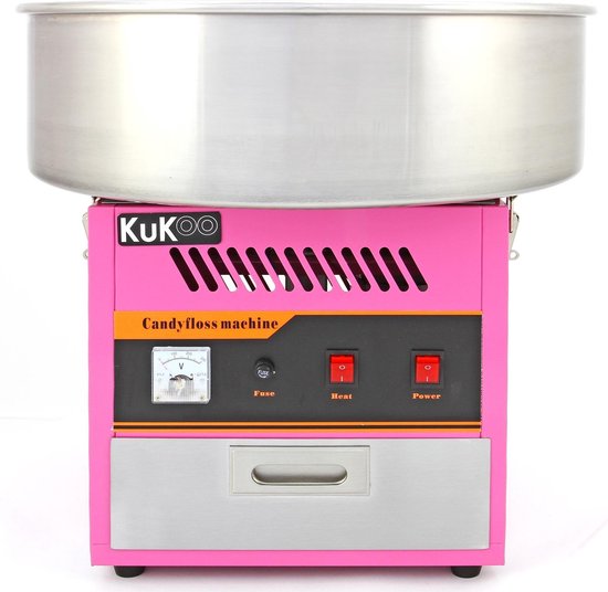 Bestrating september In de meeste gevallen KuKoo Suikerspinmachine met beschermkap - Professionele suiker spin machine  | bol.com