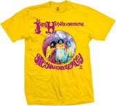 Jimi Hendrix Heren Tshirt -XL- Are You Experienced Geel