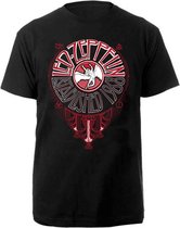 Led Zeppelin Heren Tshirt -XL- Deco Circle Zwart