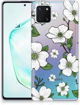 Back Cover Geschikt voor Samsung Note 10 Lite TPU Siliconen Hoesje Dogwood Flowers