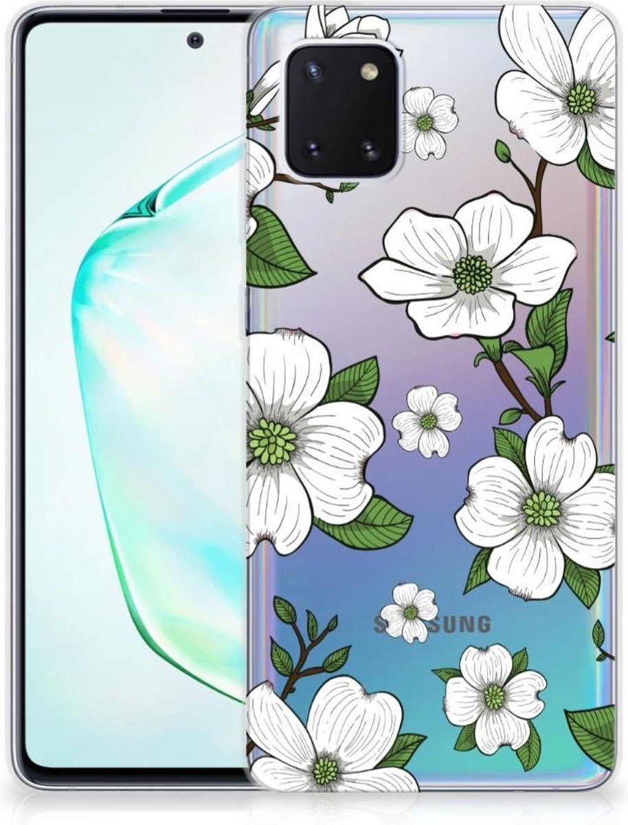 Back Cover voor Samsung Galaxy Note 10 Lite TPU Case Dogwood Flowers