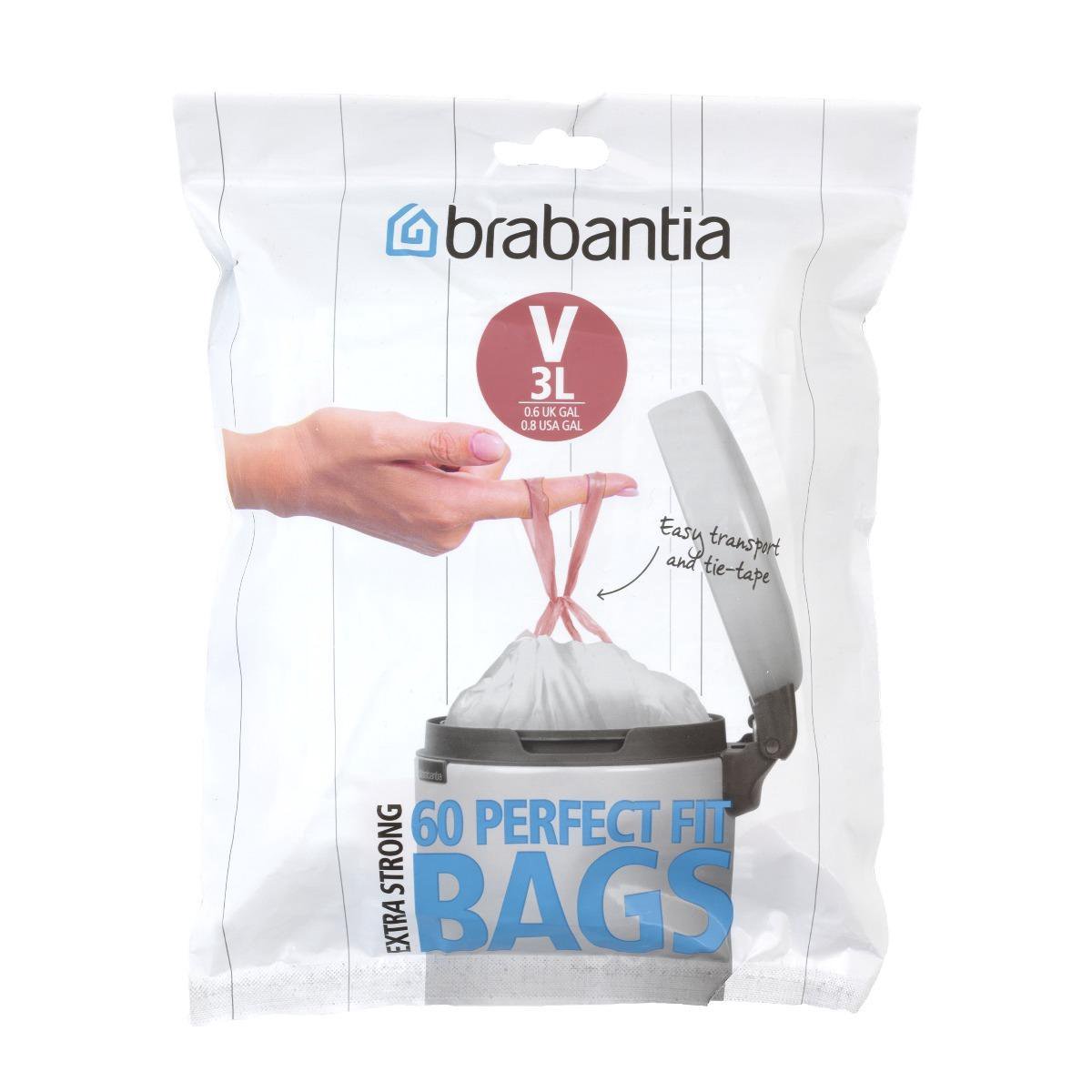Brabantia PerfectFit Vuilniszakken - 3 l - Code V - 60 stuks