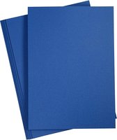 Colortime Carton Bleu Foncé A4 180 Grammes 20 Feuilles