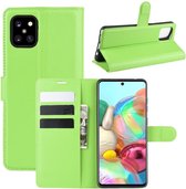 Book Case - Samsung Galaxy Note 10 Lite Hoesje - Groen