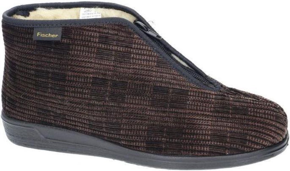 Fischer -Heren bruin pantoffels & slippers