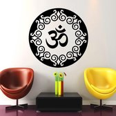 3D Sticker Decoratie Yoga Muurtattoo Vinyl Verwijderbare Art Home Decor Woonkamer Muursticker Mandala Indiase religieuze symbool - S