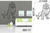 3D Sticker Decoratie Geometrische dieren Vinyl muurstickers Home Decor voor wanddecoratie Een verscheidenheid aan kleuren om uit te kiezen Kinder muurstickers - GEO17 / Large