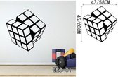 3D Sticker Decoratie Diamantvorm Geometrie Vinyl Decals Geometrische muursticker Modern verwijderbaar decor voor woonkamer - GEO1 / Small