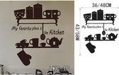 3D Sticker Decoratie Keuken House of Love Vinyl Muursticker Keuken Vinyl Decals voor Familie LKC Home Decor Wanddecoratie - LKC10 / Small