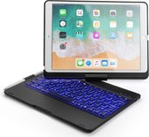iPad Air 3 10.5 (2019) Toetsenbord Hoes hoesje - CaseBoutique - Effen Zwart - Aluminium