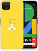 Google Pixel 4 XL Telefoonhoesje met Naam Baby Leopard