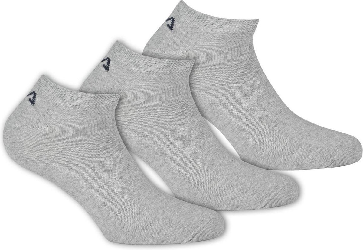 Fila - Invisible Socks 3-Pack - Unisex Sokken - 35-38 - Grijs | bol.com