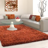 Flycarpets Candy Shaggy Vloerkleed - 160x230cm - Oranje - Hoogpolig