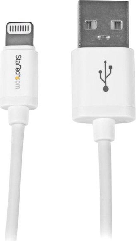 StarTech.com Câble connecteur Lightning vers USB Apple 8 broches blanc de 1 m