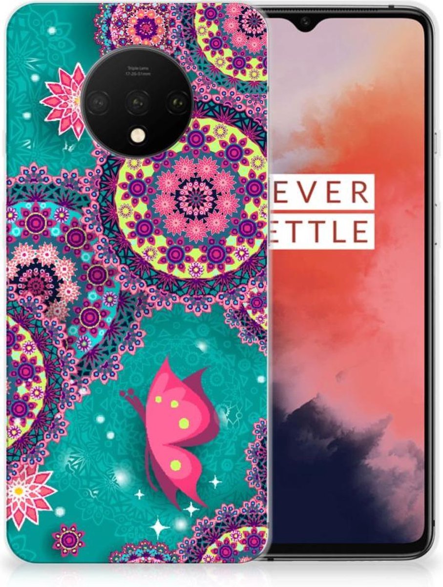 OnePlus 7T Hoesje maken Cirkels en Vlinders