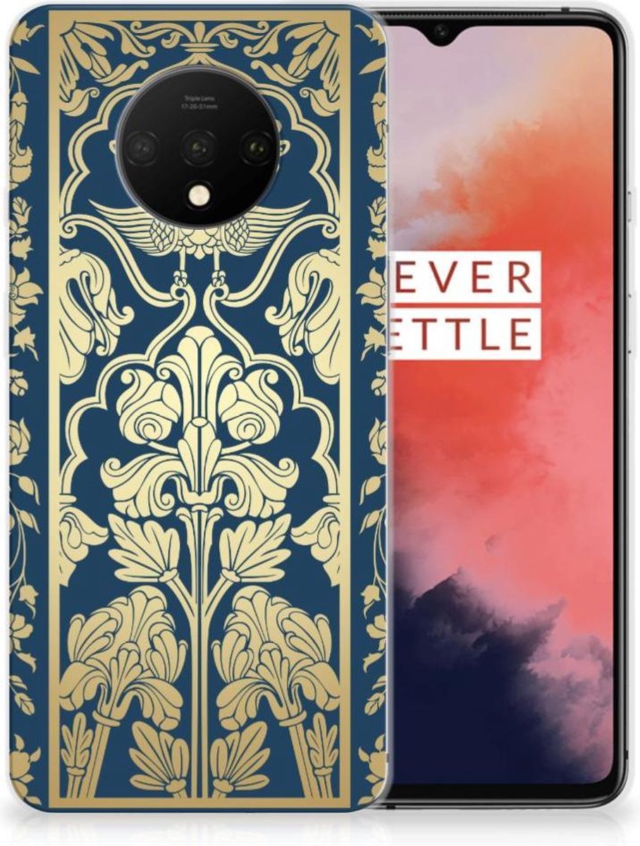 OnePlus 7T TPU Case Beige Flowers
