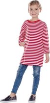 Rubie's Verkleedshirt Gestreept Junior Rood/wit Maat 128