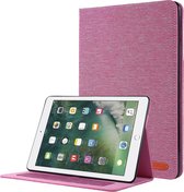 iPad 9.7 (2017/2018) hoes - Book Case met Soft TPU houder - Roze