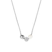 TI SENTO Milano Collier 3831PW - Lengte 42 cm - Gerhodineerd Sterling Zilver