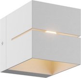 Gedser - Moderne Up down wandlamp - Aluminium - Wit