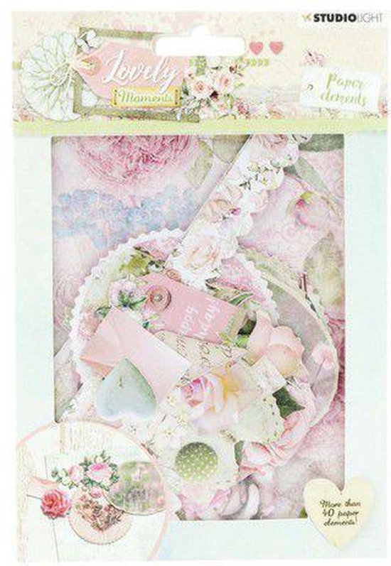 Studio Light Die Cut Paper Set Lovely Moments nr 654 EASYLM654 | bol