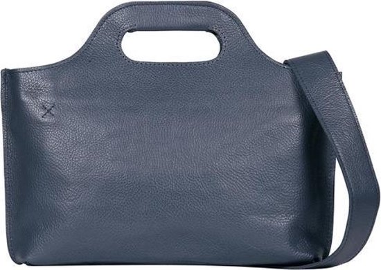 MYOMY Schoudertas My Carry Bag Mini Leer - blauw | bol.com