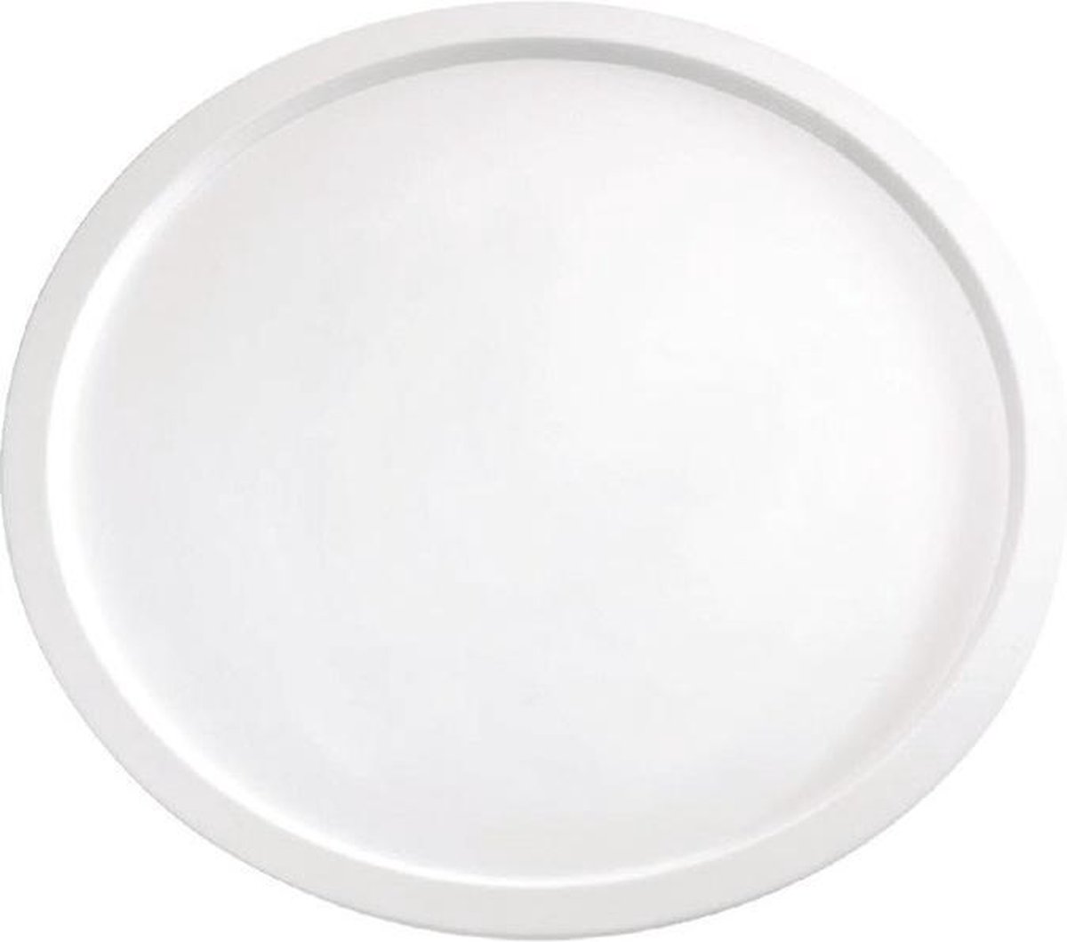 Melamine serveerplateau - ø38 cm - Wit - Set van 2 stuks