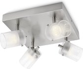 Philips myLiving Toile - Plafondlamp - 4 Spots - Wit