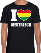 Carnaval I love Mestreech t-shirt zwart voor heren XL