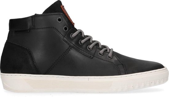 Sacha - Heren - Zwarte hoge sneakers met imitatiebont - Maat 42 | bol.com