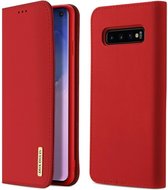 Samsung Galaxy S10 hoesje - Dux Ducis Wish Wallet Book Case - Rood