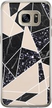 Samsung Galaxy S7 Edge siliconen hoesje - Abstract painted