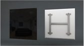 Badkamerverwarming, Infrarood verwarming glas paneel, Infrarood glaspanelen zwrt-80x120cm-850W