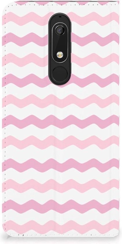 Coque Nokia 5.1 (2018) avec Magnet Waves Rose