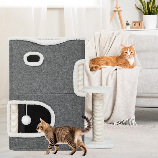 Kattenkrabpaal met Bal 60 ml aanbieding bij Vomar