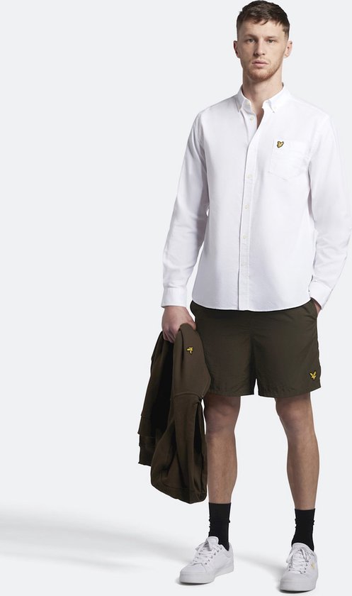 Lyle and Scott - Chemise Wit - Taille L - Coupe regular