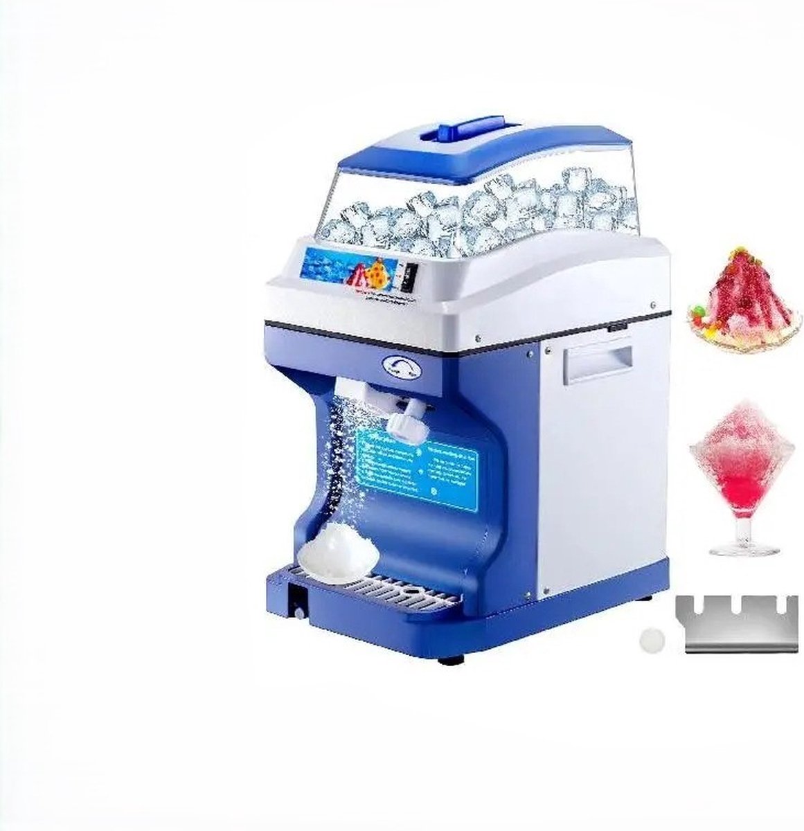IJscrusher - Ice Crusher - Schaaf IJsmachine - Slush Maker - Slush Puppy - Slush Machine - 200kg Capaciteit