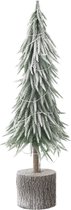 J-Line sapin de Noël - neige artificiel - vert - large - LED