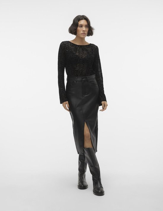 VERO MODA VMVERI HR CALF PL SKIRT NOOS Rok Femme - Taille S