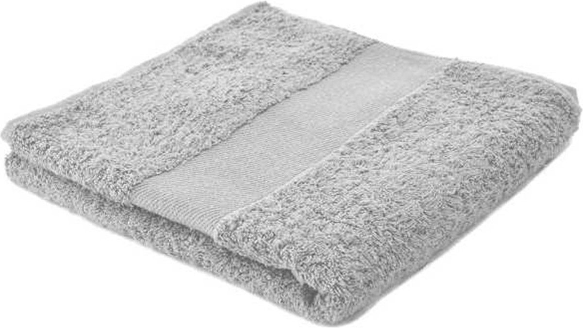 Towelcity Luxe badhanddoek - 6x - lichtgrijs - 50 x 90 cm - 550 grams - Badkamer textiel - Katoen